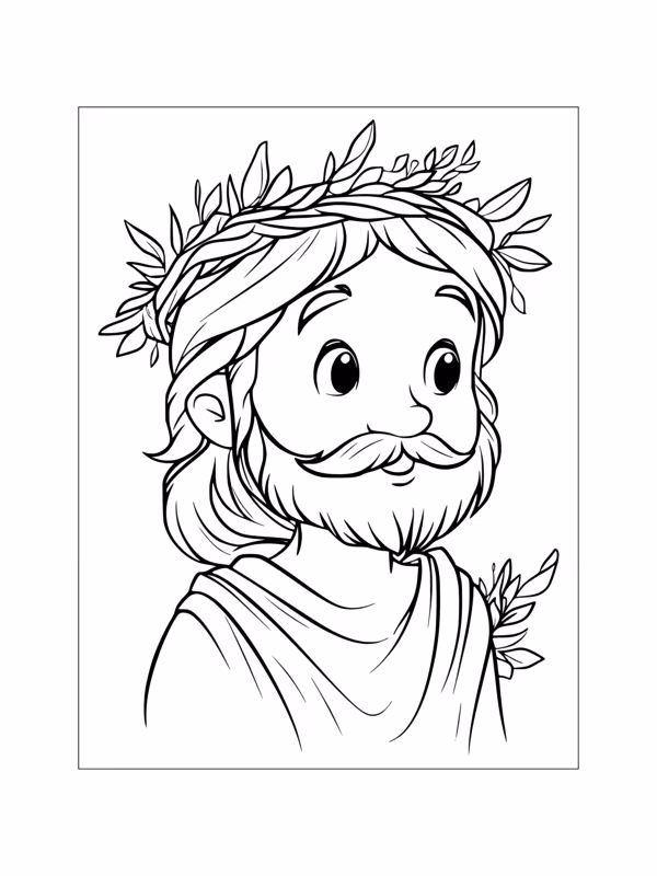 Jesus para colorir — desenho para imprimir