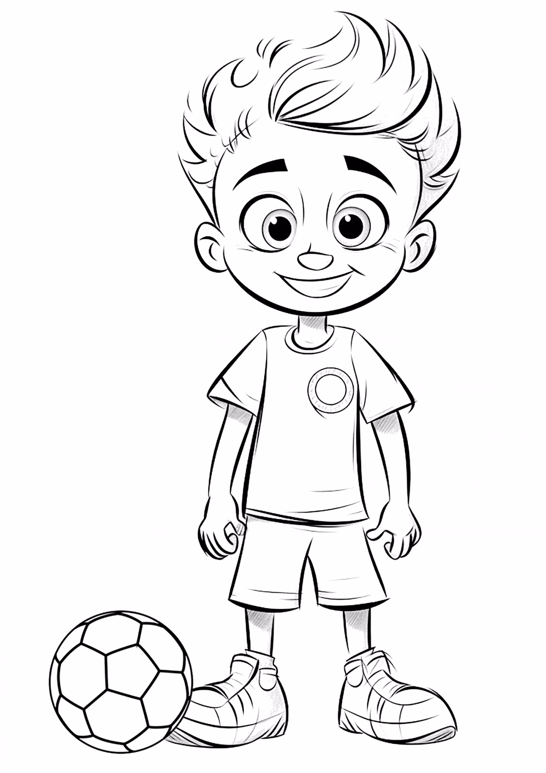 Jogadores para colorir — desenho para imprimir