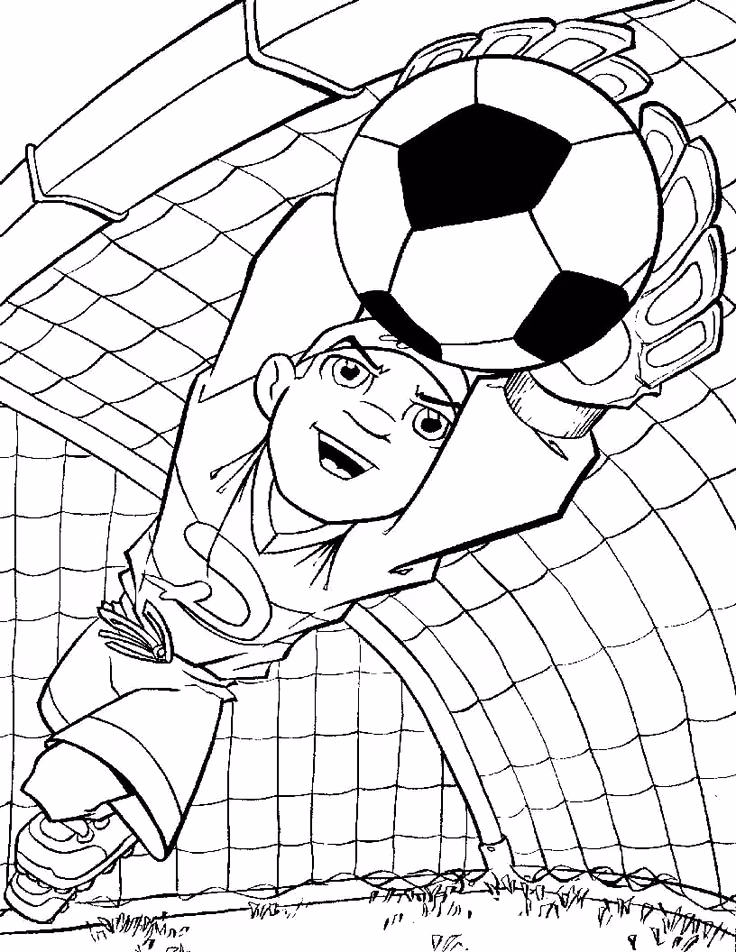 Jogadores para colorir — desenho para imprimir