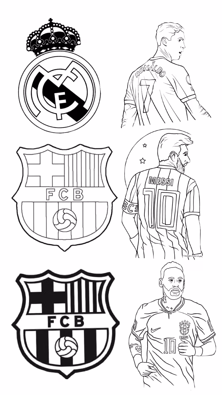 Jogadores para colorir — desenho para imprimir