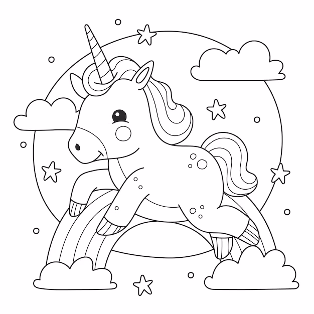Kawaii para colorir — desenho para imprimir