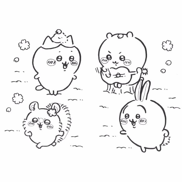 Kawaii para colorir — desenho para imprimir