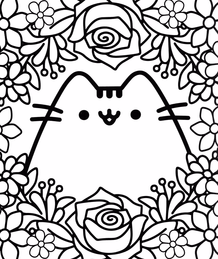Kawaii para colorir — desenho para imprimir