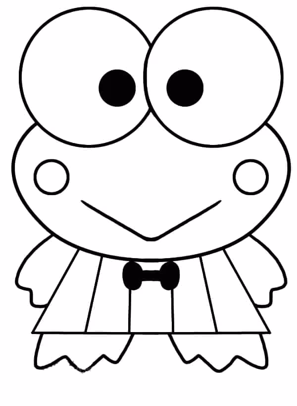 Keroppi para colorir — desenho para imprimir