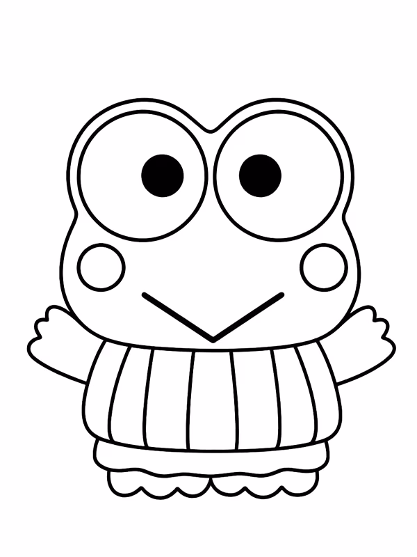 Keroppi para colorir — desenho para imprimir