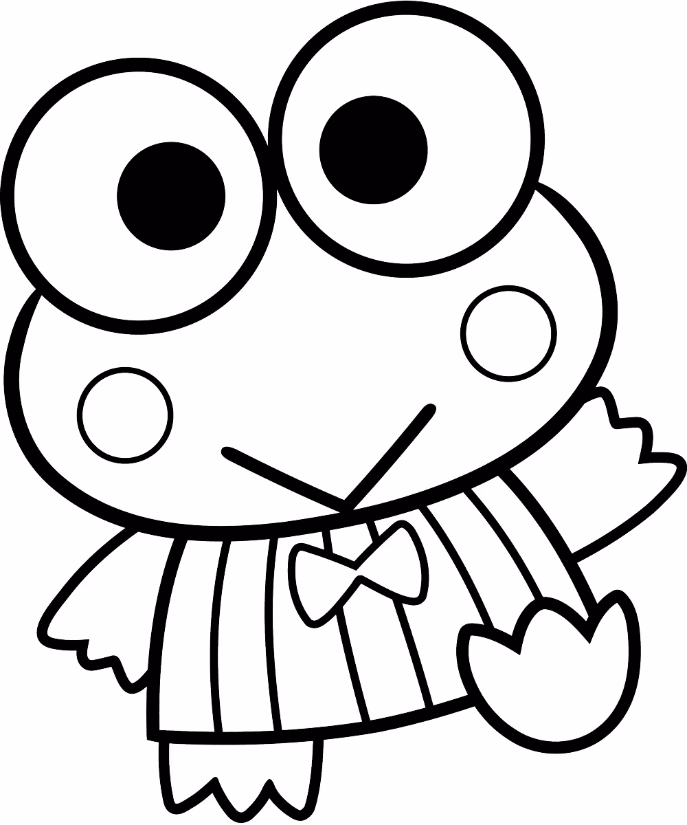 Keroppi para colorir — desenho para imprimir