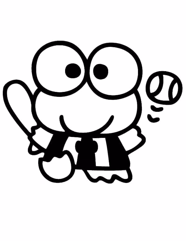 Keroppi para colorir — desenho para imprimir