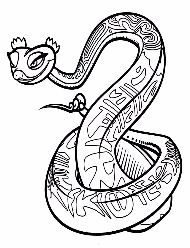 Kung fu panda para colorir — desenho para imprimir
