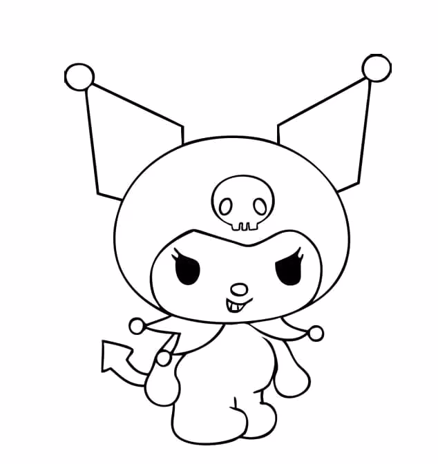 Kuromi para colorir — desenho para imprimir