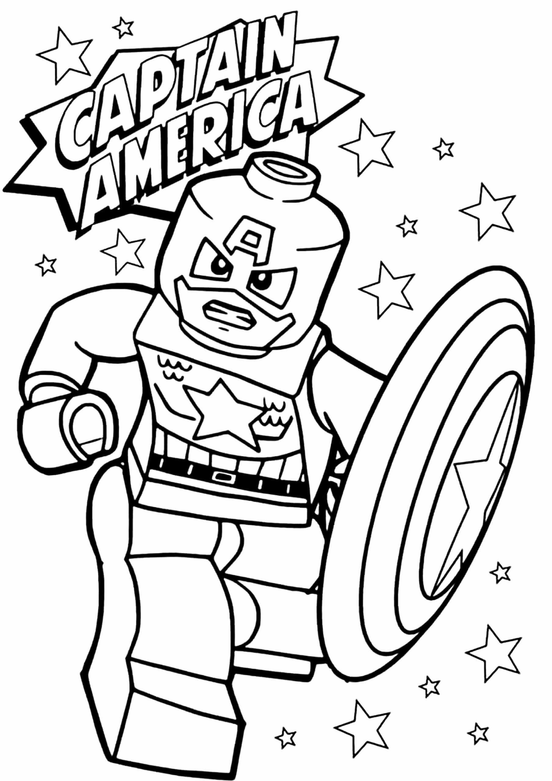 Lego para colorir — desenho para imprimir