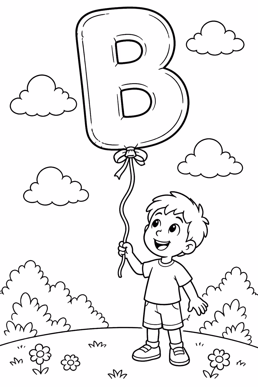Letras alfabeto para colorir — desenho para imprimir