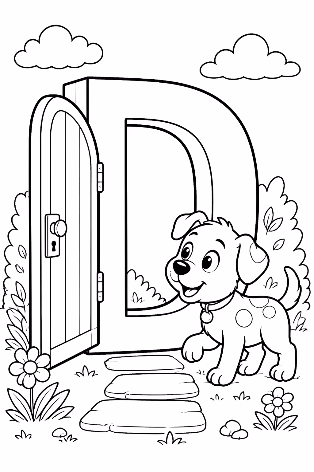 Letras alfabeto para colorir — desenho para imprimir