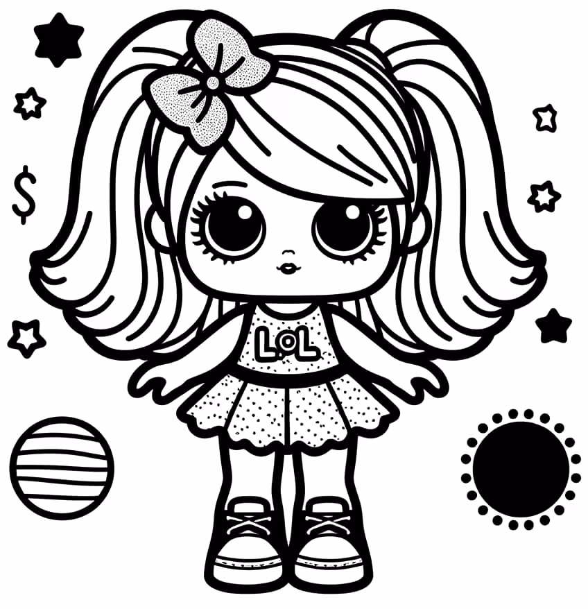 Lol surprise para colorir — desenho para imprimir
