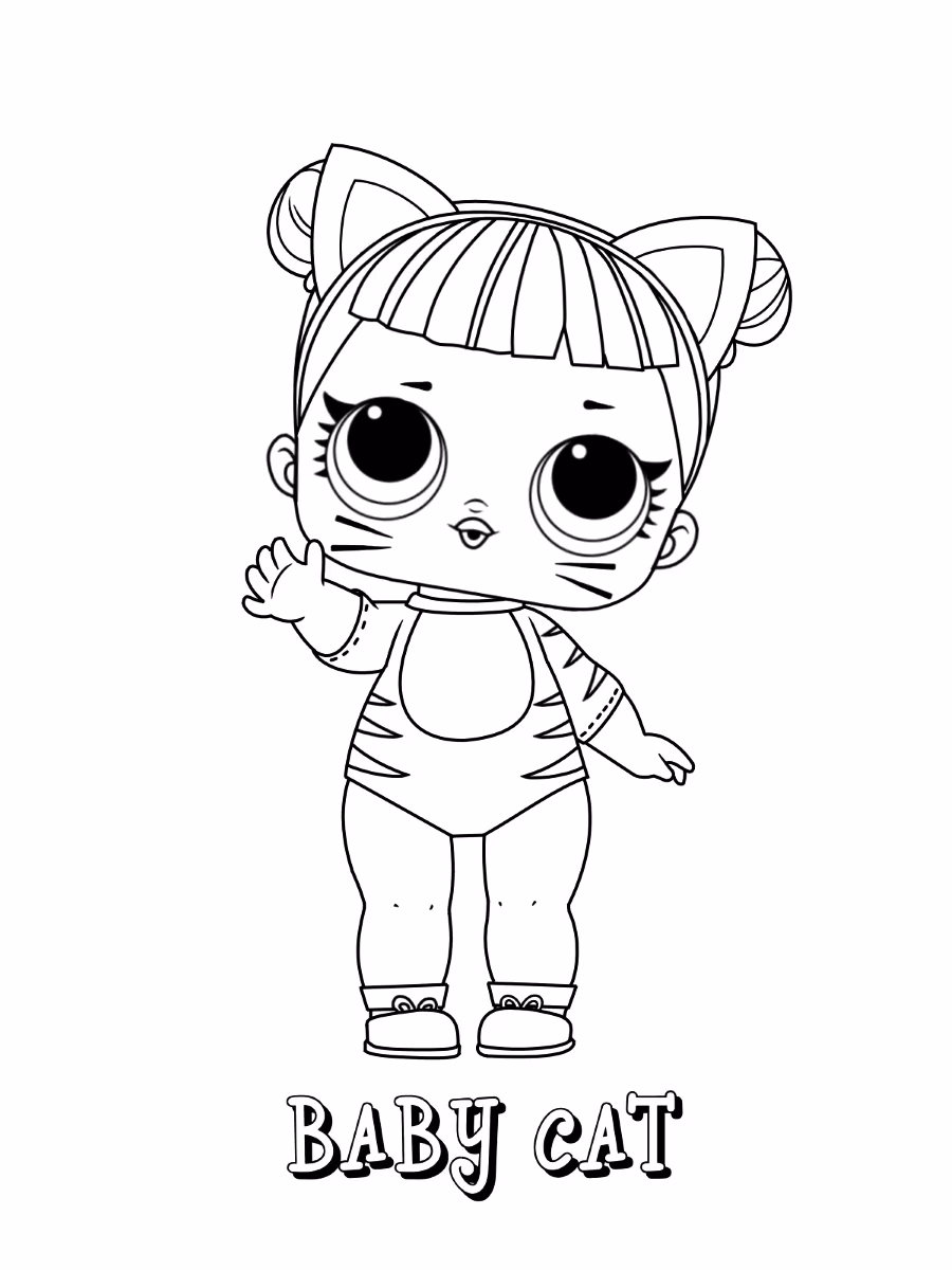 Lol surprise para colorir — desenho para imprimir