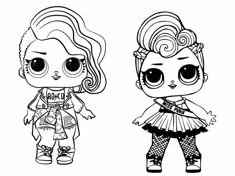 Lol surprise para colorir — desenho para imprimir