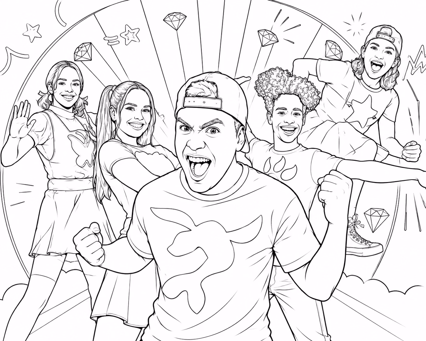 Luccas para colorir — desenho para imprimir