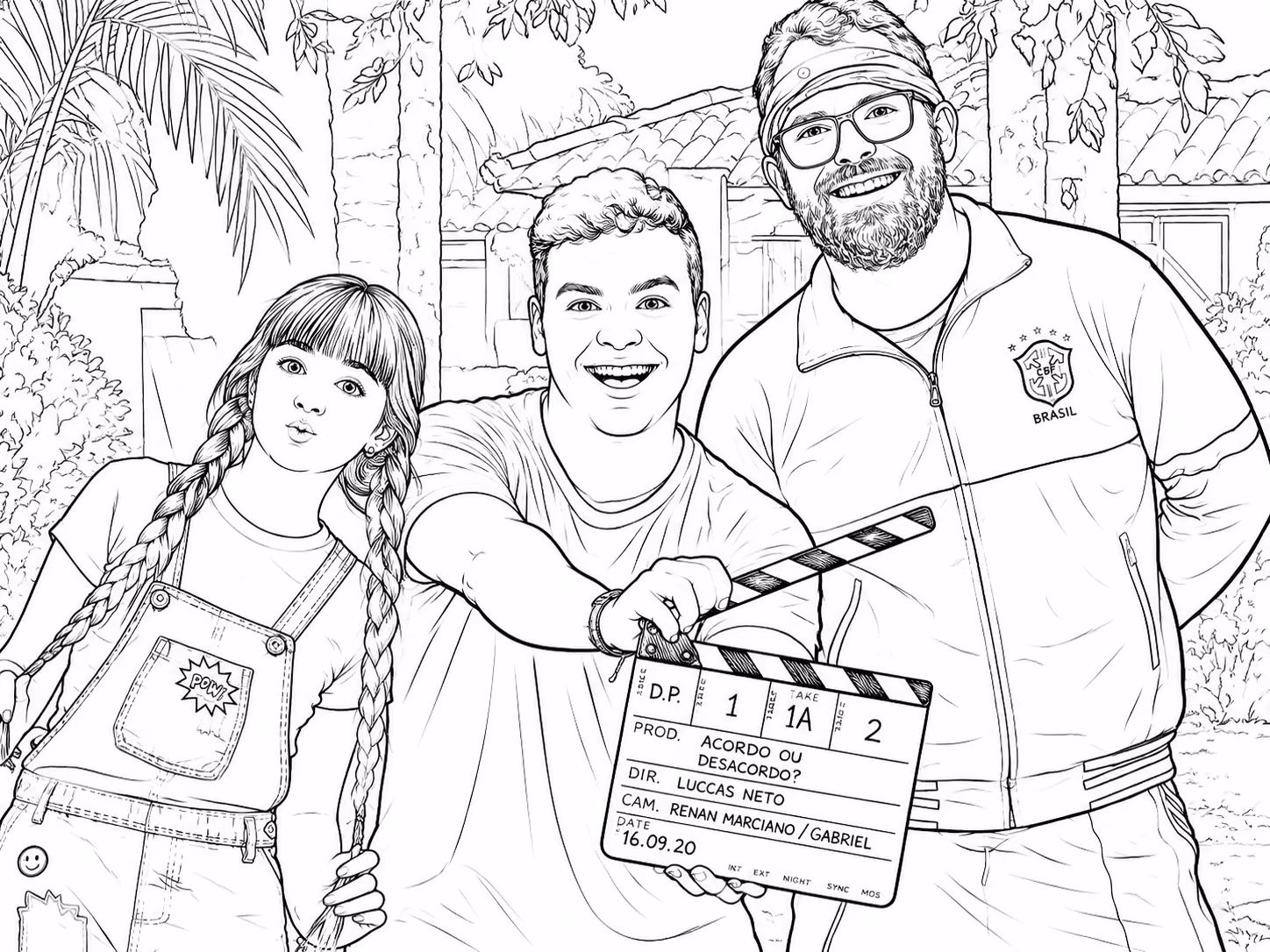 Luccas para colorir — desenho para imprimir