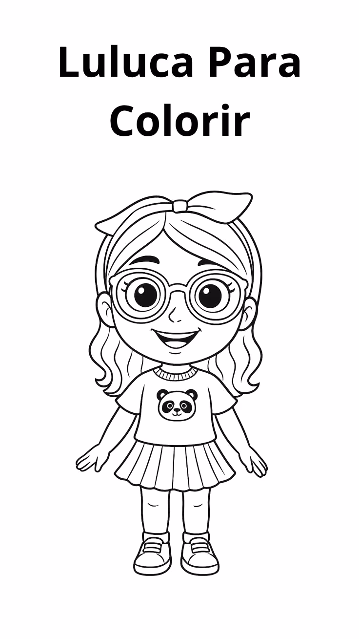 Luluca para colorir — desenho para imprimir