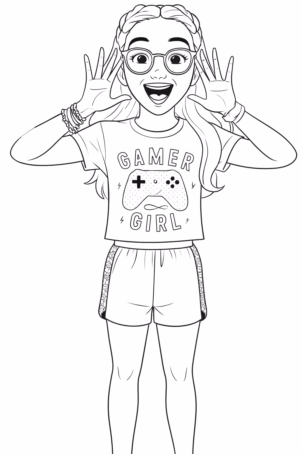 Luluca para colorir — desenho para imprimir