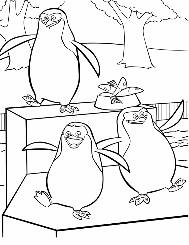 Madagascar para colorir — desenho para imprimir