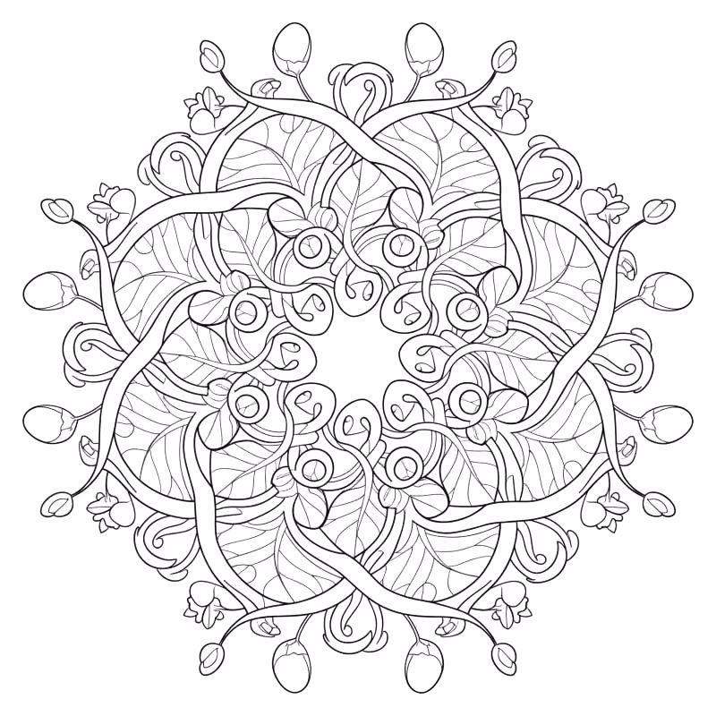 Mandala para colorir — desenho para imprimir