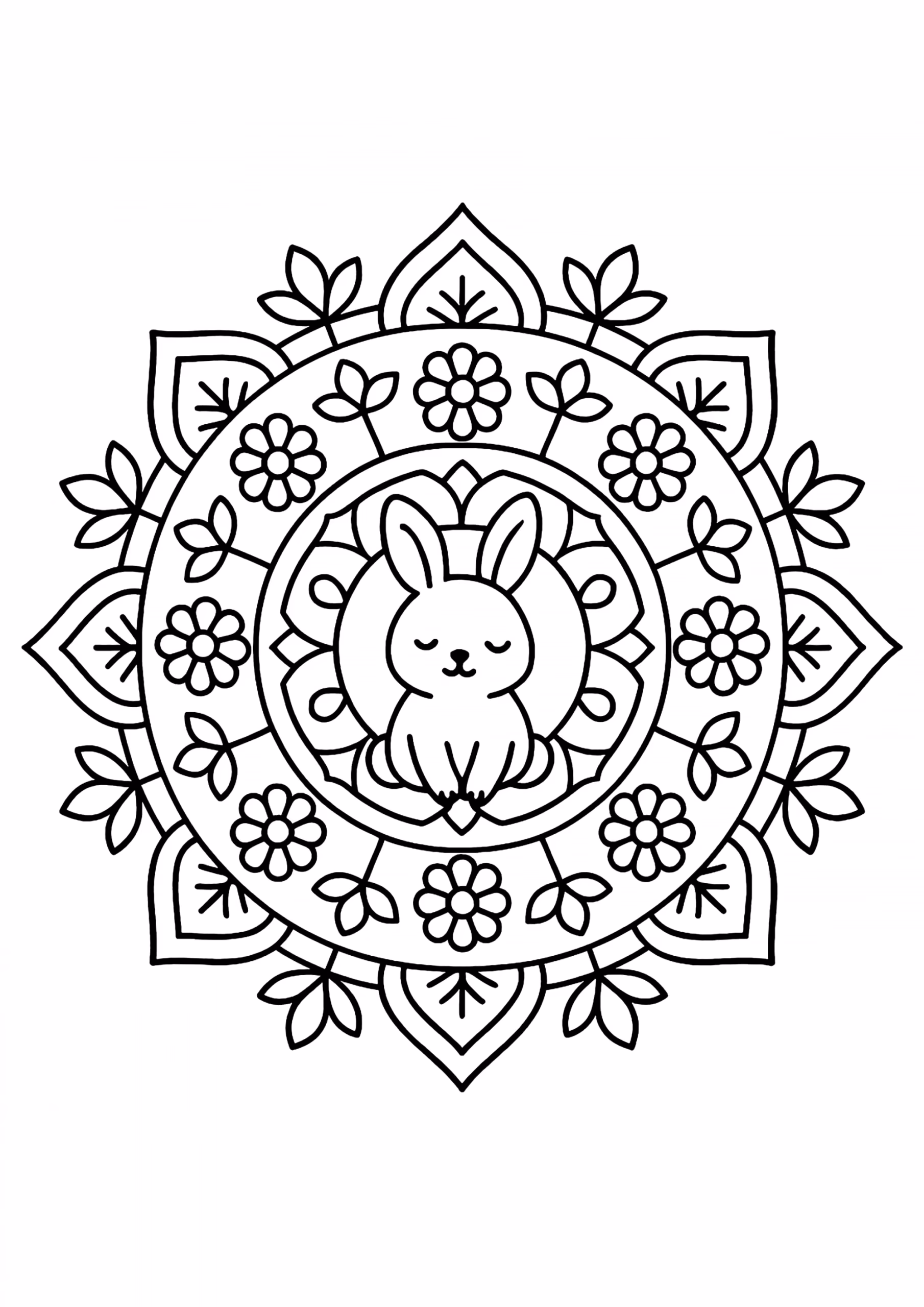 Mandala para colorir — desenho para imprimir