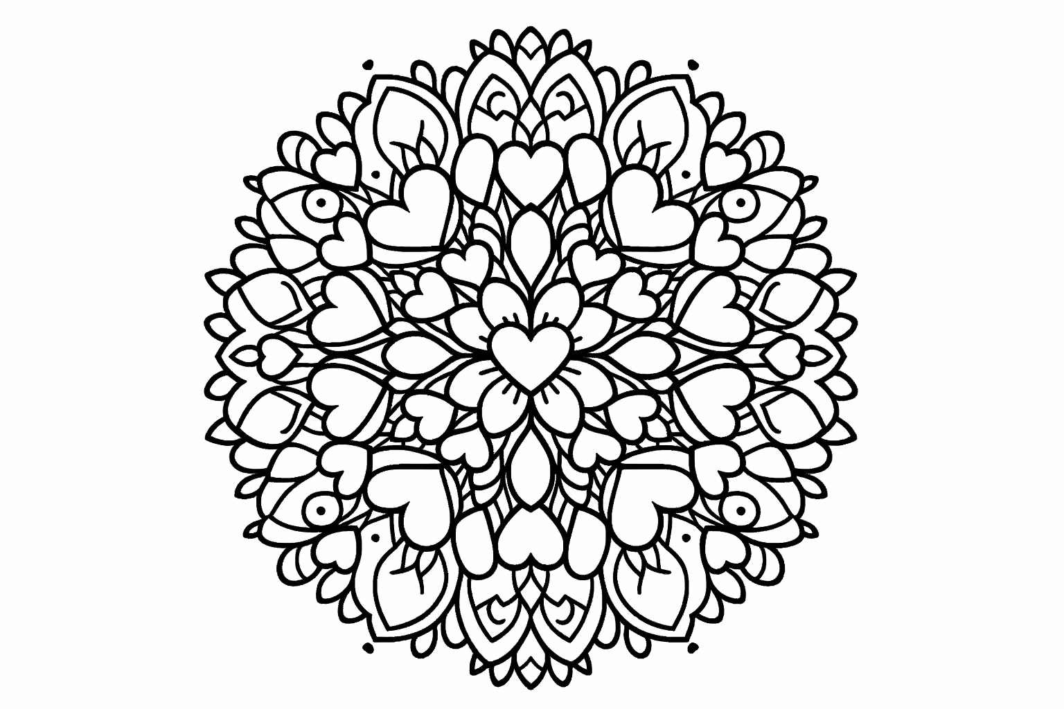 Mandala para colorir — desenho para imprimir