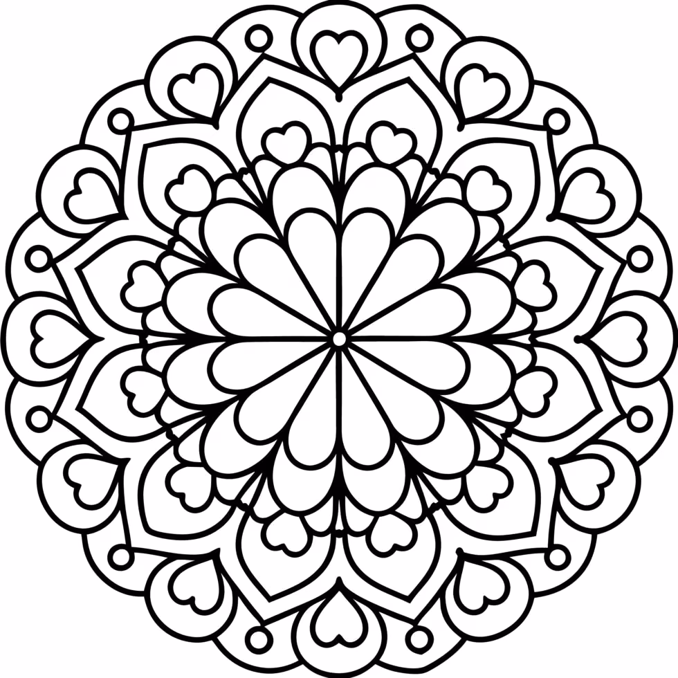 Mandala para colorir — desenho para imprimir