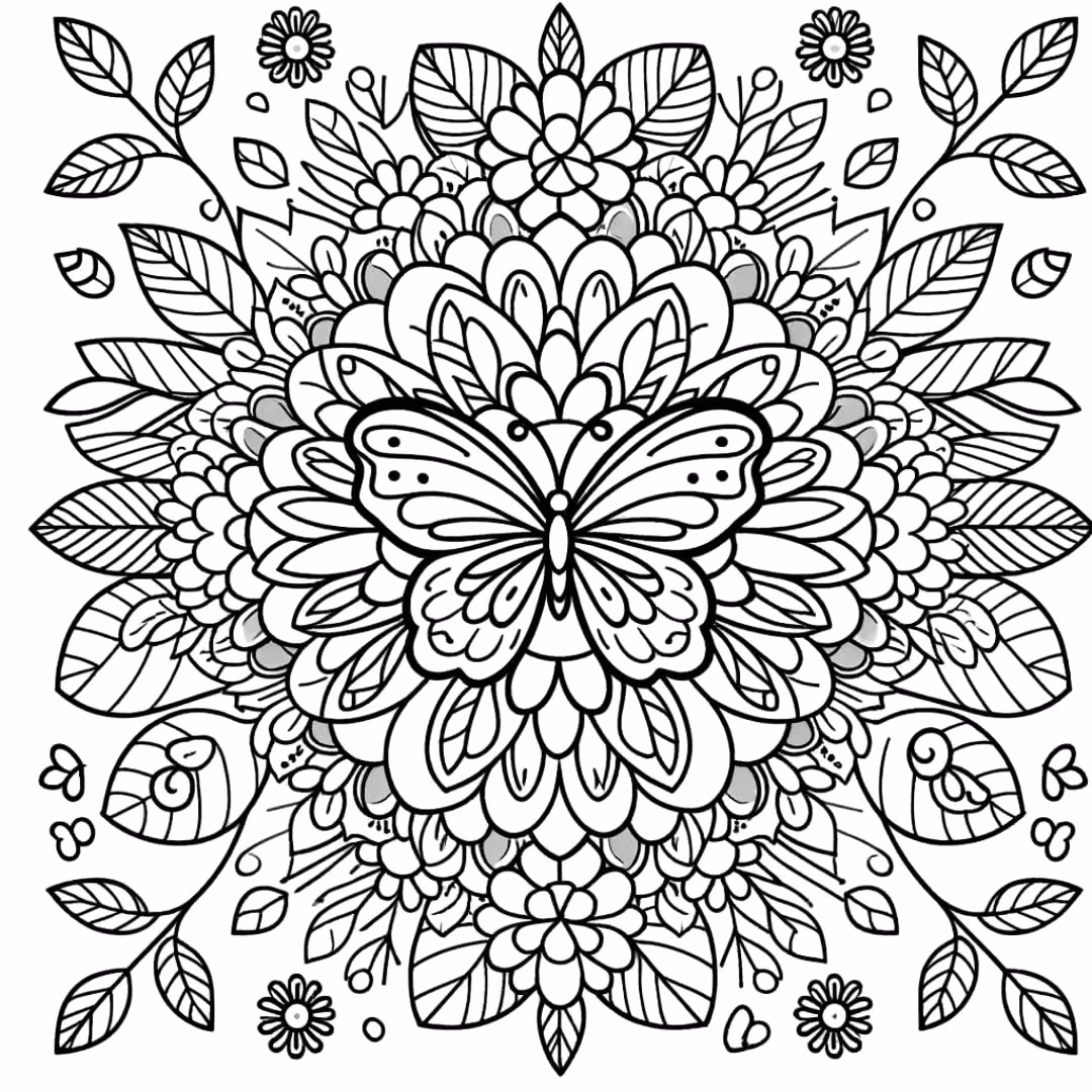 Mandala para colorir — desenho para imprimir