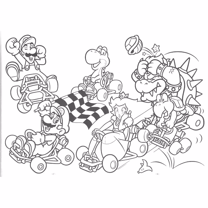 Mario bros para colorir — desenho para imprimir