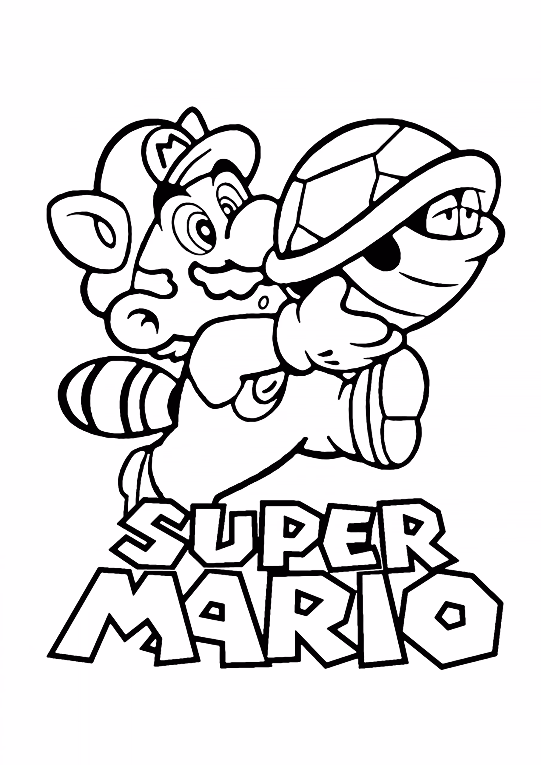 Mario bros para colorir — desenho para imprimir