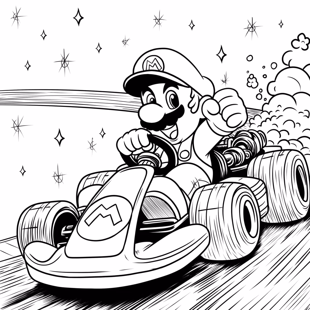 Mario bros para colorir — desenho para imprimir