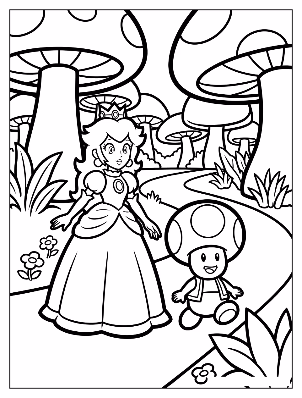 Mario bros para colorir — desenho para imprimir