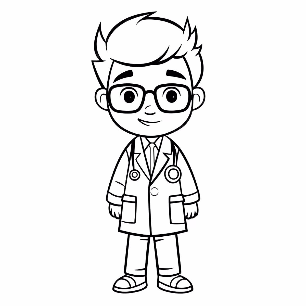 Medico para colorir — desenho para imprimir