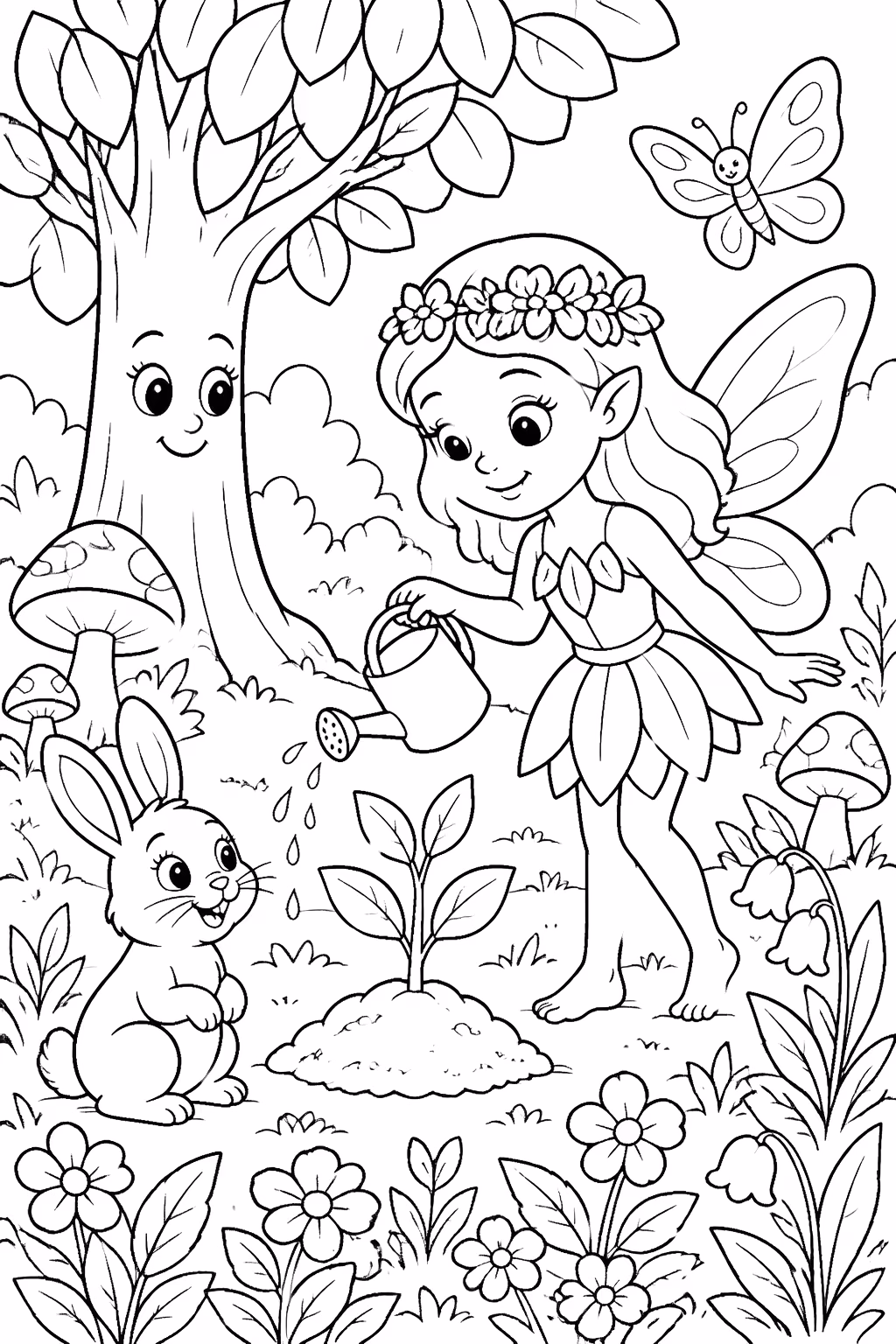 Meio ambiente para colorir — desenho para imprimir