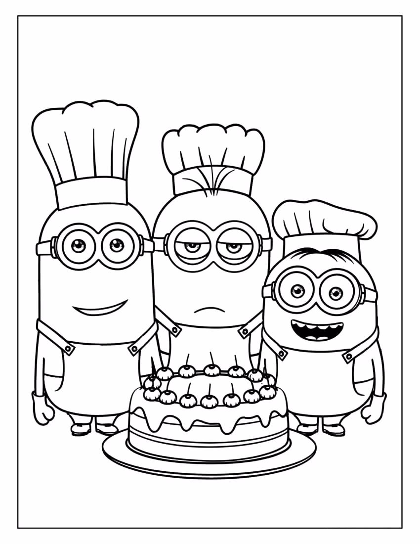 Meu malvado favorito para colorir — desenho para imprimir