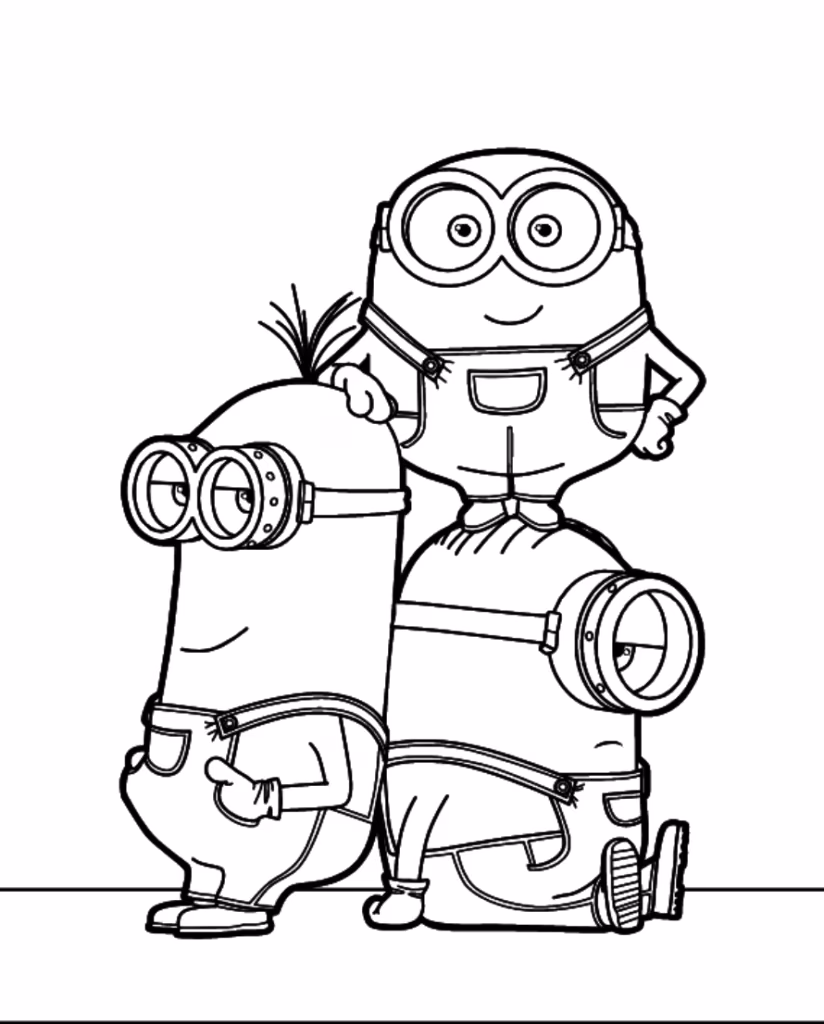 Meu malvado favorito para colorir — desenho para imprimir