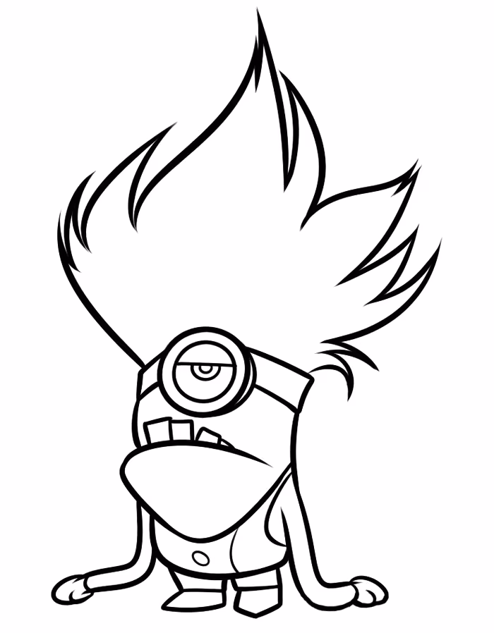 Meu malvado favorito para colorir — desenho para imprimir