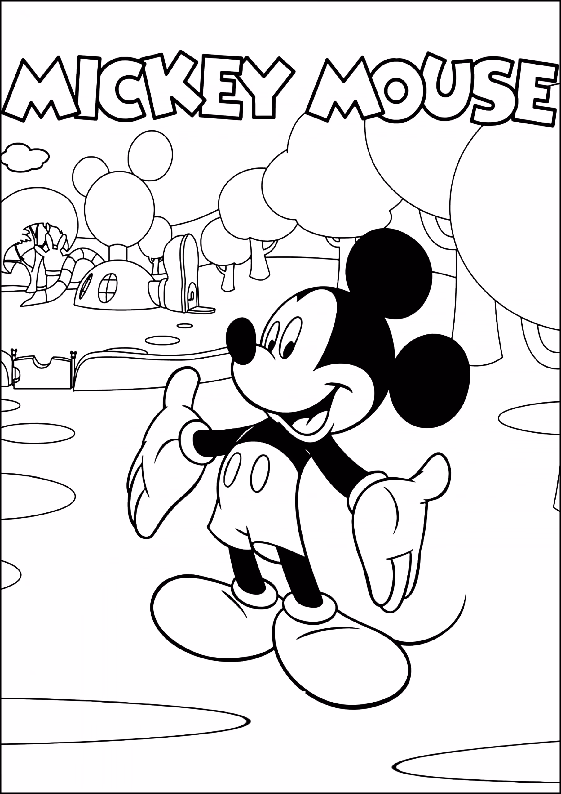 Mickey para colorir — desenho para imprimir