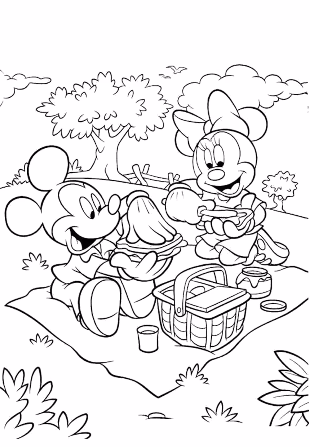 Mickey para colorir — desenho para imprimir