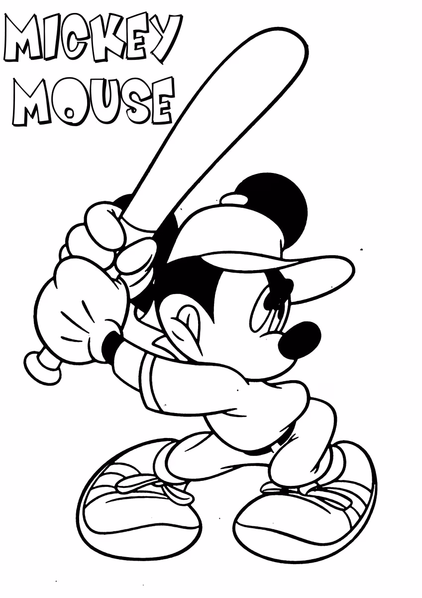 Mickey para colorir — desenho para imprimir