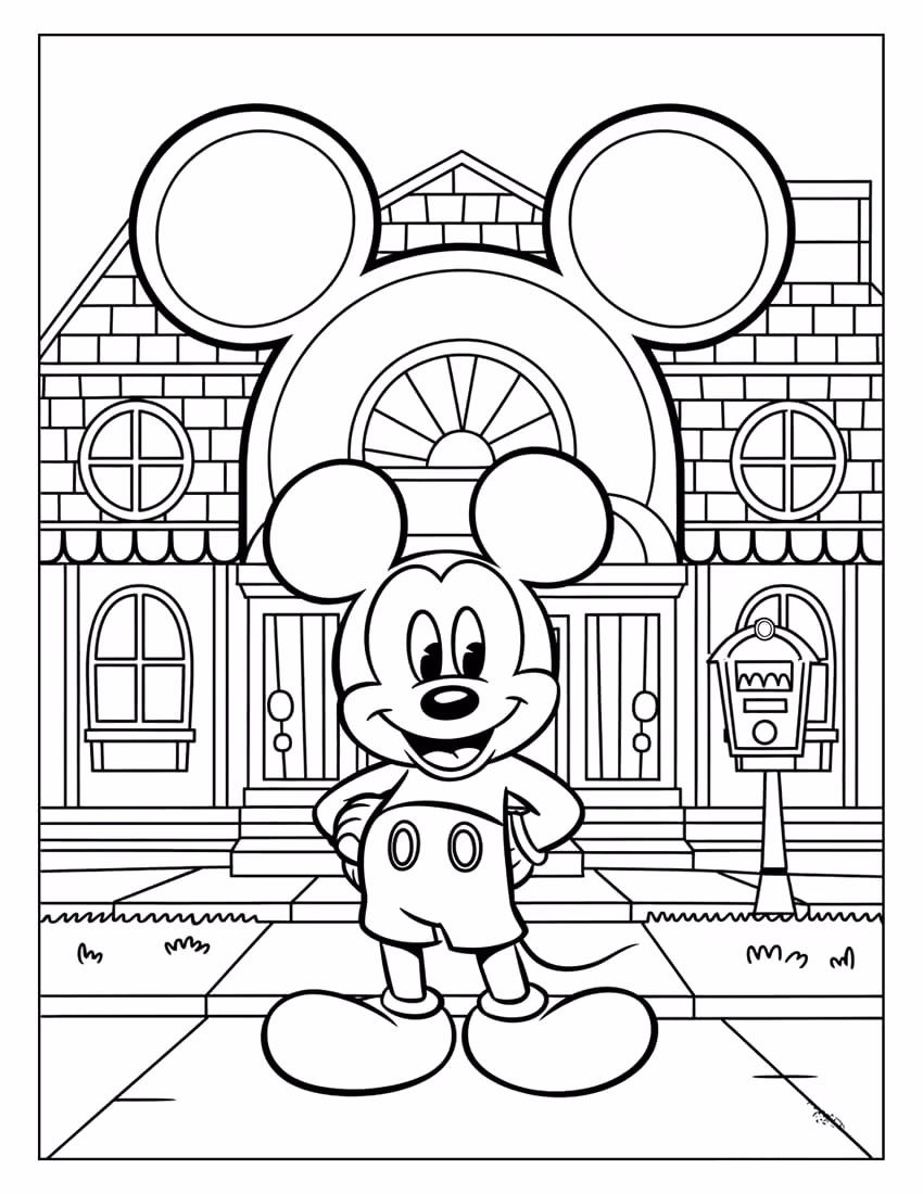 Mickey para colorir — desenho para imprimir
