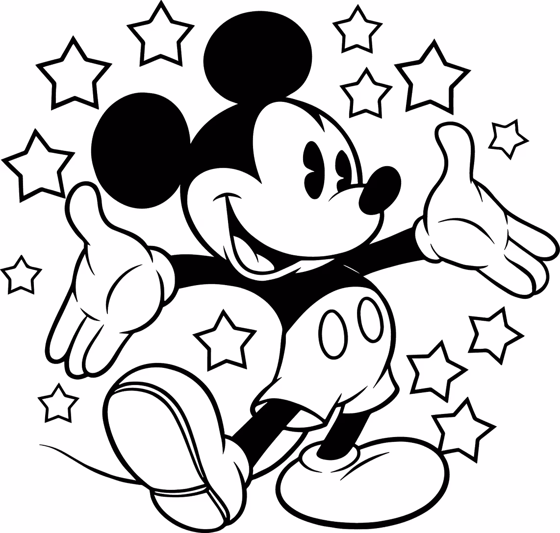 Mickey para colorir — desenho para imprimir