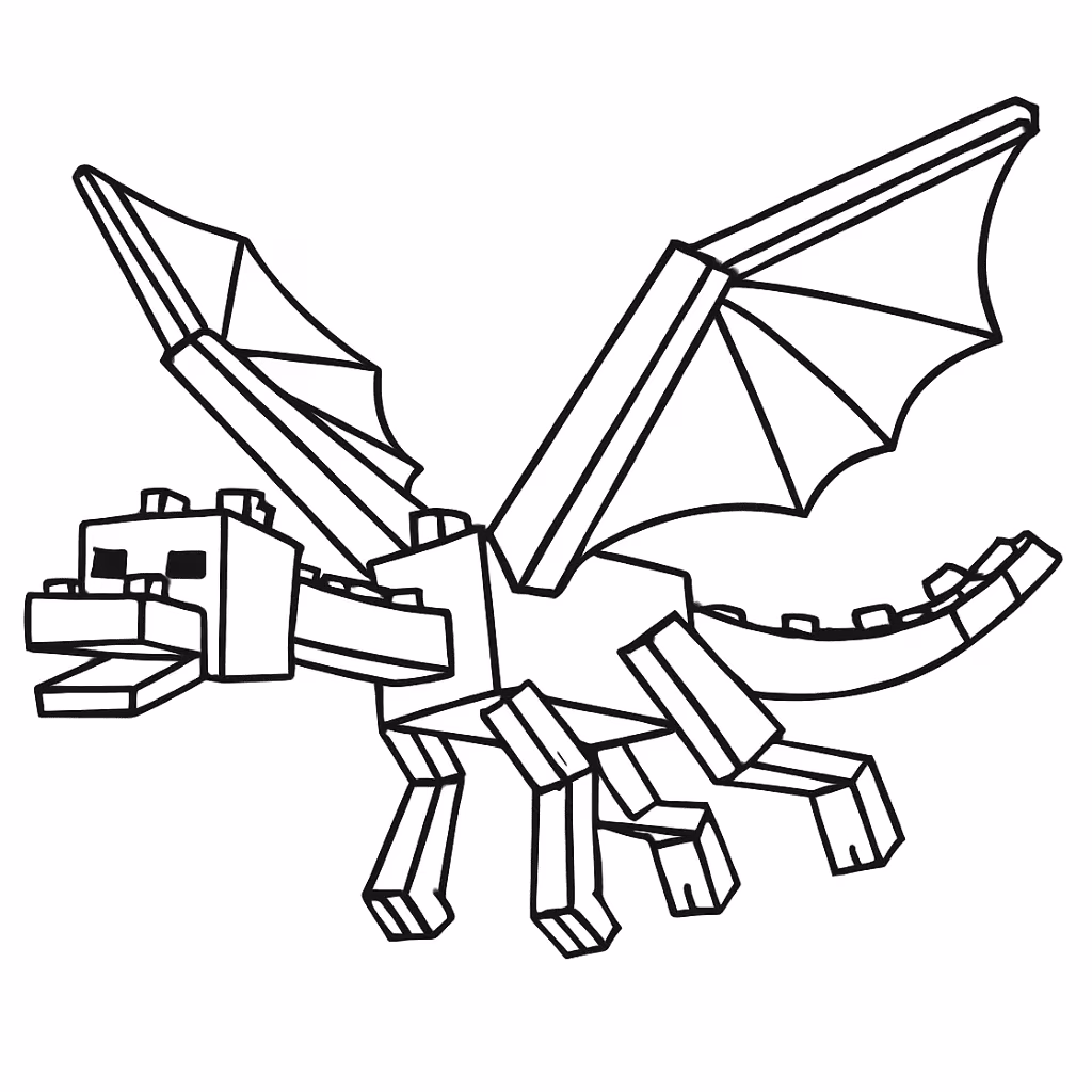 Minecraft para colorir — desenho para imprimir