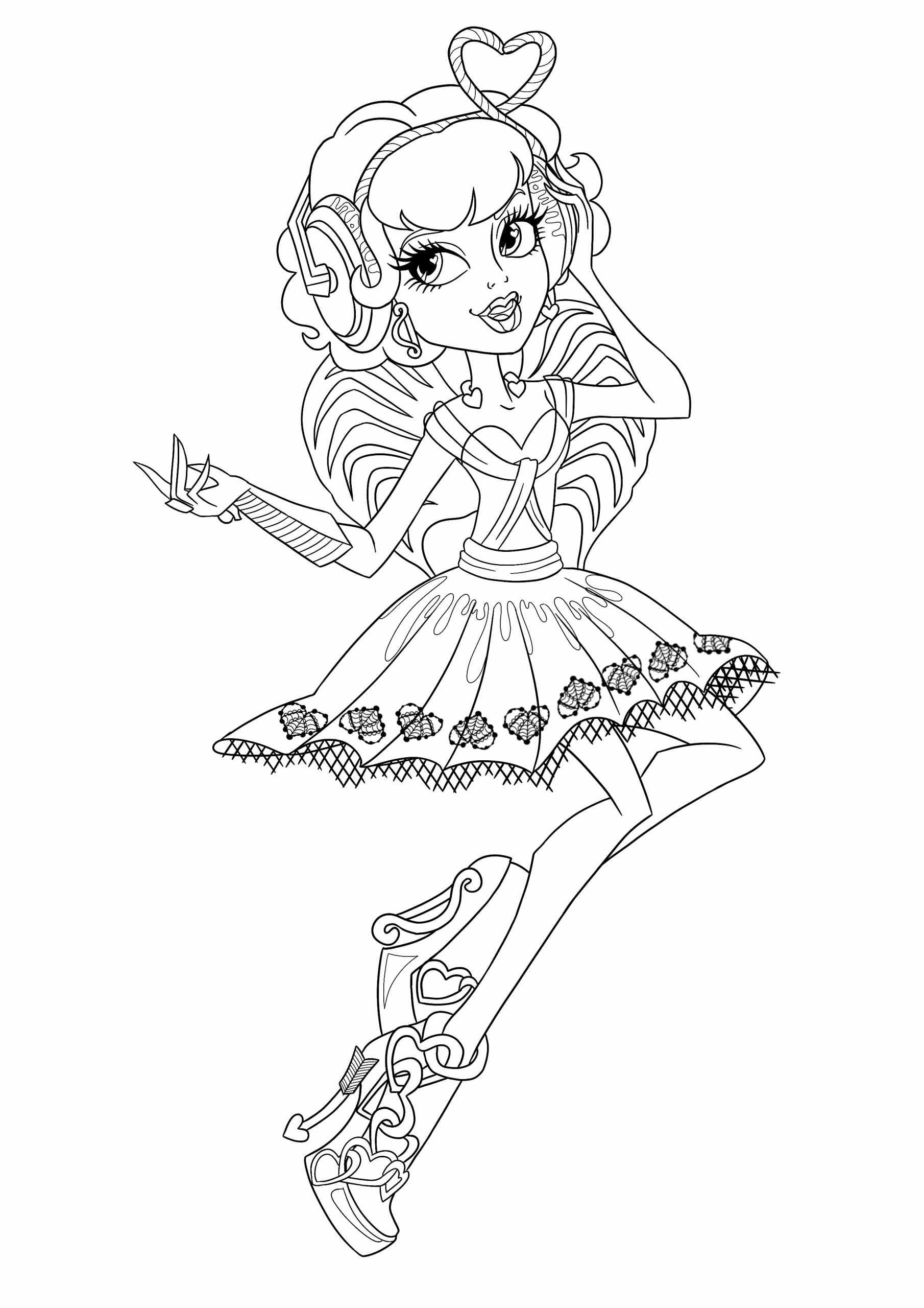 Monster high para colorir — desenho para imprimir