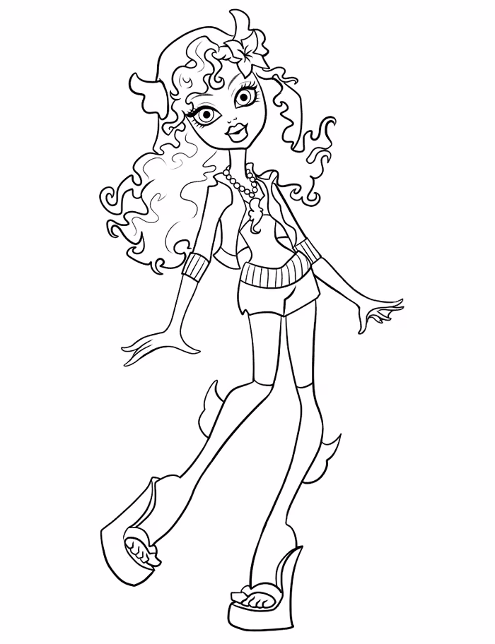 Monster high para colorir — desenho para imprimir