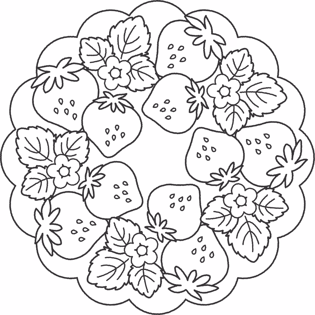 Desenhos de Morangos