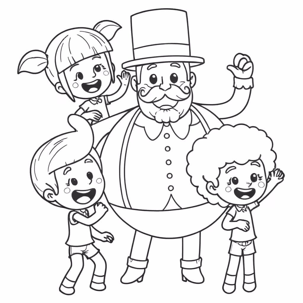 Mundo bita para colorir — desenho para imprimir