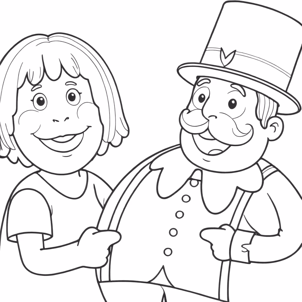 Mundo bita para colorir — desenho para imprimir