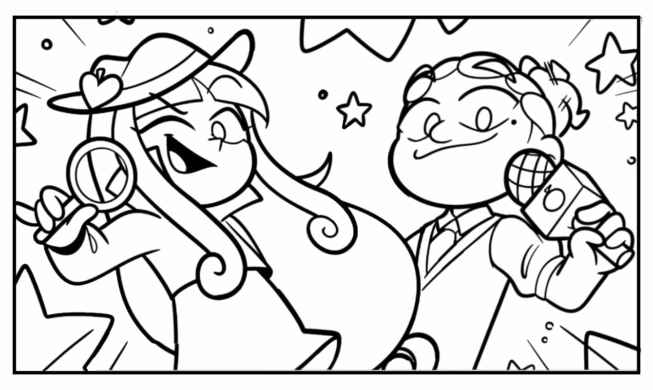 Mundo torajo para colorir — desenho para imprimir